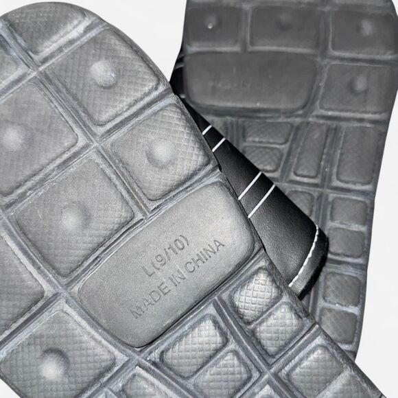 IZOD Men's Black Sandals Slides (Size 9-10) - Picture 4 of 6